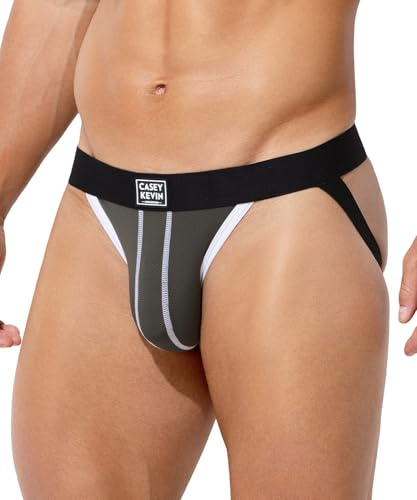 Casey Kevin Jockstrap Hombre Suspensorio Atlético Talle Bajo Tanga Slips Deportivo Ropa Interior Thong Calzoncillos Transpirable