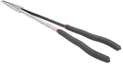 Hyuduo 400 mm extra lange Zange, Spitzzange, Craft Repairing Tool, Werkzeugstahl + Kunststoffzange, mit langem Griff für den Betrieb an schmalen Stellen