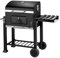 Carro de barbacoa, parrilla XXL,Barbacoa de carbón con ruedas, Barbacoa de carbón/Parrilla Carro esmaltada, Antracita/Acero Inoxidable + Funda Protectora para Barbacoa(107*115*68cm)