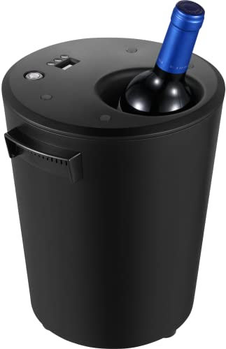 Mini Raffreddatore di Vino Elettrico per Bottiglia Singola, Secchiello per Ghiaccio per Vino Elettrico, Secchiello per Ghiaccio per Vino E Bevande Secchiello per Ghiaccio per Vino Elettrico per