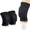 ZZSLD 1 Pair Stretchy Knee Pads, Full Black Soft Brace Breathable,Sports Accessories Kneepads for Men Women,Sleeve Protective for Dance Volleyball Football Yoga Tennis Cycling Jogging (M)