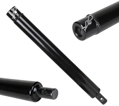 MIGUBIGU Prolunga Trivella per Terreno 600 mm, Prolunga di Estensione Trivella Diametro 20mm con Perni di Bloccaggio, per Trapani da Giardino, Acciaio al Carbonio Nero