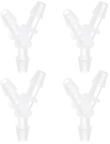 QUARKZMAN 4Pcs Raccordi A Innesto per Tubo in Plastica, 1/8 x 1/8 Raccordo A Y con Innesto per Tubo Adattatore Giunzione per Tubo per Acqua Liquido Carburante, Trasparente