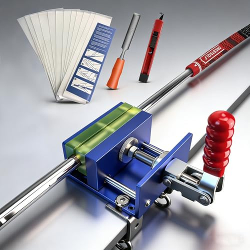 KOFULL Kit de recorte de golf sin taladro e instalación de taladro, kit de agarre de golf incluye 13 cintas de agarre, cuchillo de gancho, removedor de cinta y abrazadera de tornillo de aluminio