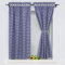 Yujiao Mao Landhausstil Vorhang mit Karo-Muster Stangendurchzug Blickdichte Vorhänge Inklusive 2 Raffhaltern BxH 80x145cm Blau 2 Stück