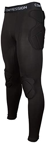 Shinestone Adult Men's Goalkeeper Armor BodyShield Padded Compression Pants with Sponge Protector for Football Baseball(Pants-02, X-Large)