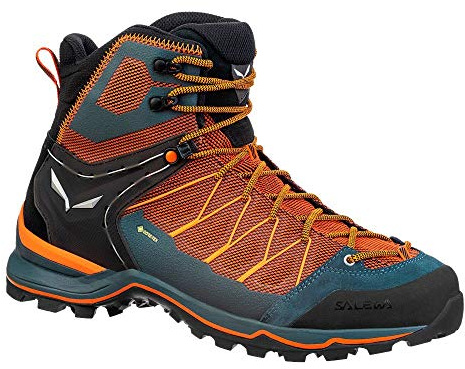 SALEWA Mountain Trainer Lite Mid Gore-Tex Scarpe da Trekking da Uomo, Black Out Carrot, 41 EU