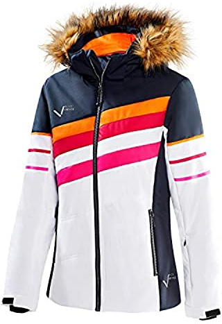 Black Crevice Damen Skijacke Chaqueta de esquí, Negro/Blanco, 36 para Mujer