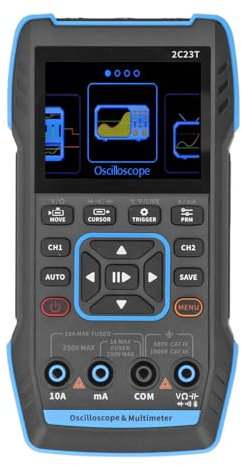 Osciloscopio Digital Portátil 3 en 1 - Multímetro y Generador de Señal - Pantalla HD 2.8 - Batería 3000mAh