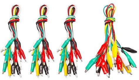ZBHDEYG 40 câbles de mesure avec pinces crocodiles, ensemble de câbles de mesure pour tests électroniques et alimentation