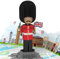 LIMAH® Pop-up Karte London - Reisegutschein für eine England Reise - Geschenk, Gutschein oder Geldgeschenk für einen Städtetrip - 3D Geburtstagskarte für einen Urlaub - Königliche Garde (King's Guard)