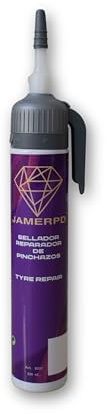 JAMERPD Sellante de Neumáticos y Cámaras | Sellante de Reparación de Pinchazos | Prevenir y Reparar | Apto para Todos los Neumáticos y Cámaras | 200ml