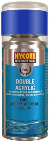 Hycote Double Acrylic Aerosol Car Spray Paint, Ford - Deep Impact Blue, 150 ml