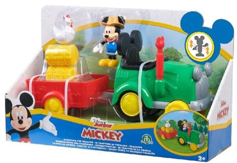 JP Mickey & Minnie JPL38734 Mickey Mouse Barnyard Fun Tractor, Multi Colour