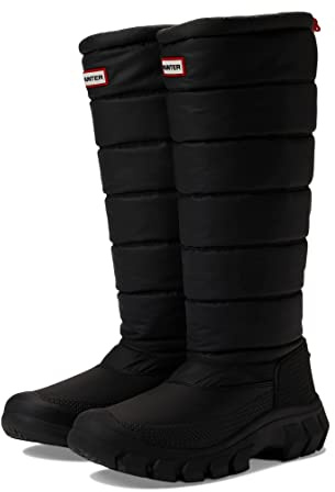 Hunter Intrepid Tall Regenstiefel für Damen, Schwarz, 36 EU