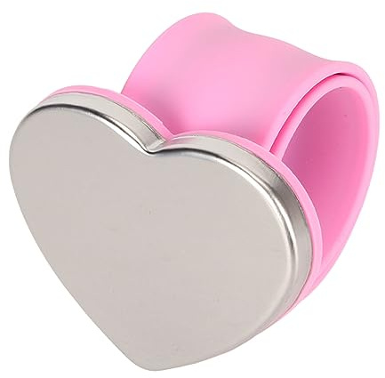 Coussin à épingle Magnétique en Forme de Cœur avec Bande en Silicone Porte-épingle de Poignet Léger pour la Couture sur Mesure
