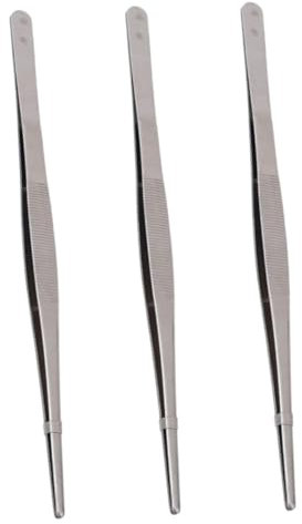 OUNONA 3pcs Food Clip Small Steak Clamps Fishbone Clip BBQ Tong for Cooking Kitchen Use