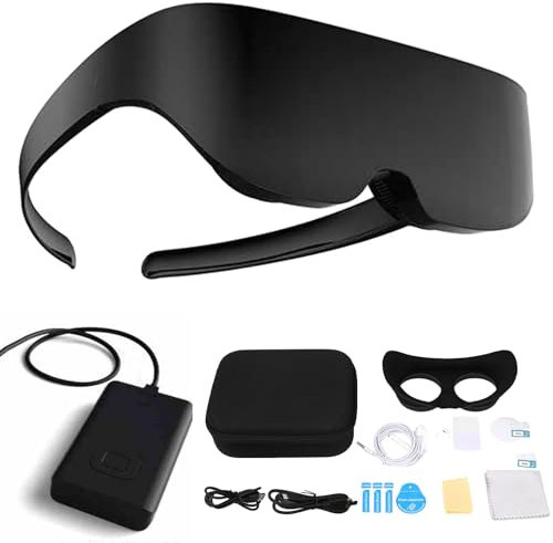 Occhiali VR, Occhiali 3D per Realtà virtuale, Occhiali Intelligenti VR Leggeri Ricaricabili indossabili 3D IMAX con Batteria da 8000 mAh, 4K ~ HD Regolabile, visualizzazione Schermo da 1000 Pollici