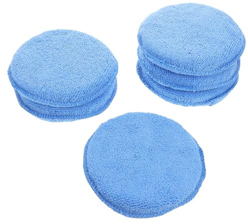 SEWOART Lot De 6 Éponges De Polissage pour Voiture : Outils De Polissage Manuel pour L'entretien De La Voiture, Applicateur De Cire Et De Polissage Réutilisables pour