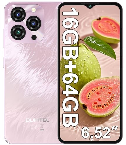 OUKITEL C3 SIM-Free & Unlocked Mobile Phones - 16GB RAM+64GB ROM/1TB, 5000mAh Battery, 6.52 Display, Android 14 Smartphone, 13MP Camera, 4G Dual SIM Android Phone, Face ID/3.5mm Headphone Jack