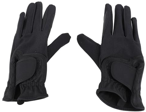 Guanti da equitazione Guanti da equitazione antiscivolo durevoli e traspiranti per allenamenti, competizioni, adulti e bambini (l)