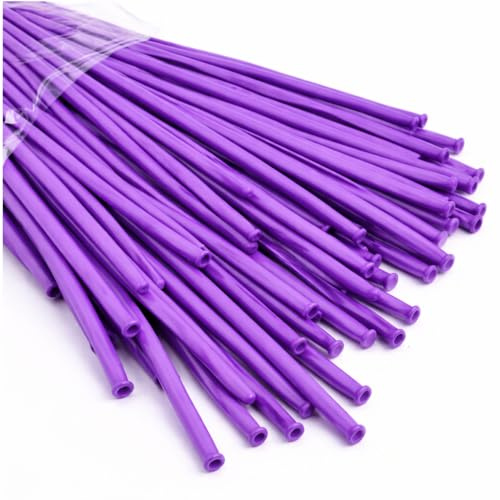 260Q Purple Long Modeling Balloons 15 Pack 360Q balloon High-Elasticity Latex Twisting Kit for Sculptures DIY Art Party Decor & Event Displays Balloon Artist Supplies