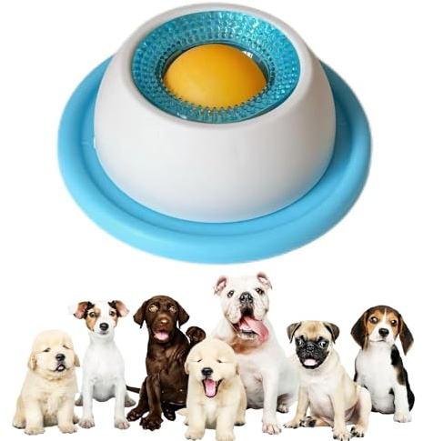 Pet Lick Bowl for Dogs Cats, Dog Snack Toy, Non-Slip Liquid Food Slow Feeder Lick Mats, Dog Licks Roll Ball,Fun Puzzle Food Bowl for Dog Calming & Anxieties Relief (B)