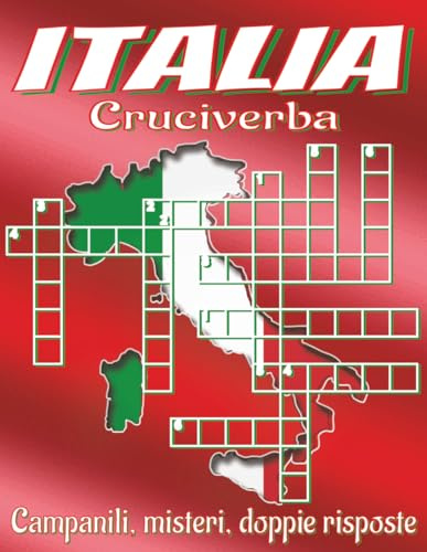 Libro di cruciverba sull’Italia - caratteri grandi: Cruciverba con indizi chiari su città, regioni, cucina e altro, 8.5x11 pollici, 120 pagine, 60 puzzle stimolanti. Regalo ideale per viaggi e relax.