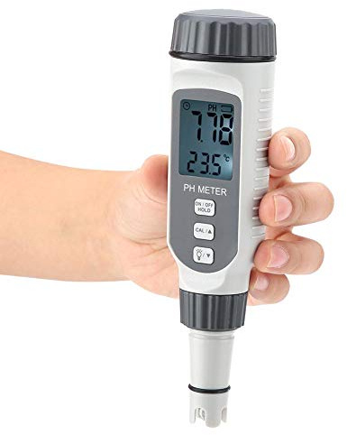Vattenkvalitetsprovare, digital PH-mätare med LCD-skärm Mycket exakt PH-intervall vid 0,00-14,00 PH för jord och vatten