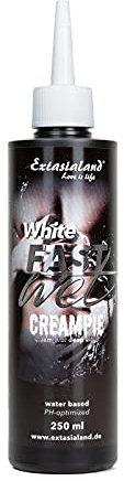 Fastwet® Creampie 250ml Sperma-Gleitgel wasserbasiertes Gleitmittel mit Adapter für TIEF-REINSPRITZ-GARANTIE Fake Cum Gleitgel Wasserbasis Mann & Frau waterbased Lubricant
