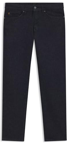 BOSS Maine Jean Regular en Denim Stretch Bleu Foncé