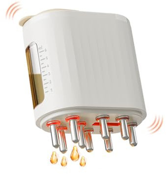 HaaröL Applikator Und Kopfhaut MassagebüRste Elektrisch 2-In-1, Kimairay Kopfmassage BüRste Haare MassagebüRste Hair Oil Applicator Bottle Applikator Flasche Haare, Mit 655 nm rotem Licht