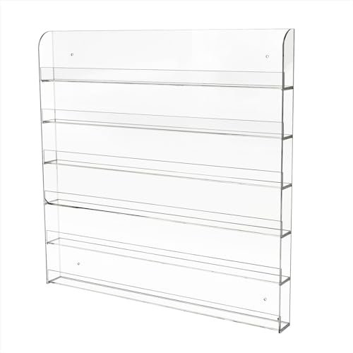 Scaffale per smalto acrilico con 6 strati, organizzatore per smalto da parete