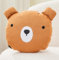 ALAVYA HOME® Dekokissen Kinderkissen Bär für Hausbett Kinderbetten - D28 cm I Kuschelkissen Kinder Flauschig mit Füllung, Zierkissen für Babyzimmer Kinderzimmer Deko - 28 x 28 cm