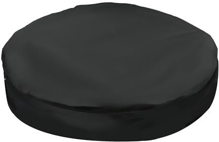 TUCKBOLD Copertura per Pneumatici Auto 13-14 Pollici Adatta a Pneumatici con Diametro di 22.8-27.2 Pollici (58-69cm) Impermeabile | Copertura per Pneumatico di Scorta Nera 1 Pezzo