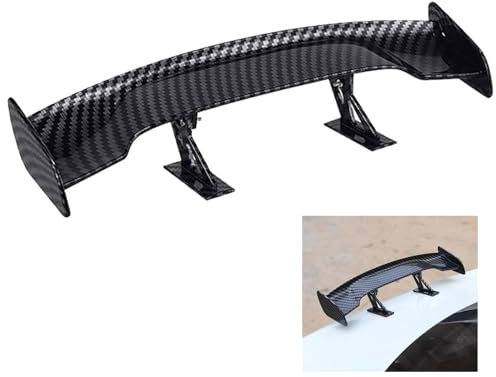 JOYOLA Mini Aileron de Voiture, Aile de Mini Becquet de Voiture, Spoiler d'Aile Arrière de Mini Voiture, Mini Aileron Voiture Universel sans Perforation pour la Décoration, Stabilité du Véhicule