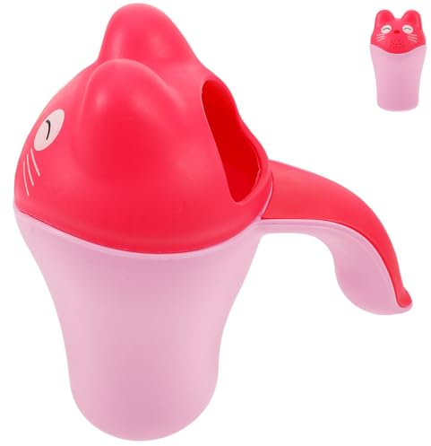 HAMPPLIES Tasse De Bain Pour Gobelet De Lavage De Cheveux Adorable Avec Poignée Rose Pour Shampooing Bain