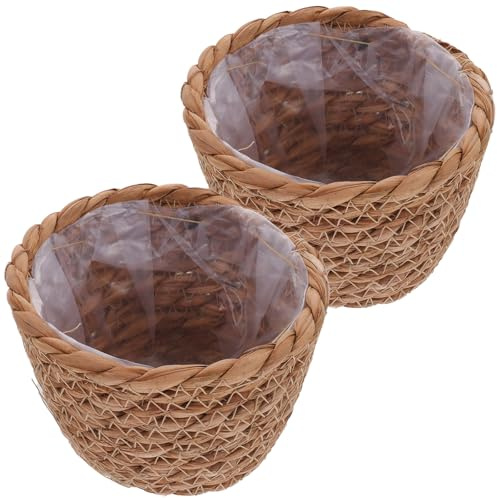 GAROZATION Cesta de Jardinería para Plantas Forro 2piezas 13cm Khaki