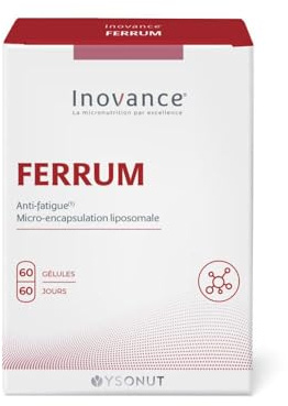 INOVANCE FERRUM hierro 60cap. – complément alimentaire sous forme de gélules, recommandé en complément d’une alimentation équilibrée, boîte de 60 gélules et facilite la prise en charge de votre bien-ê