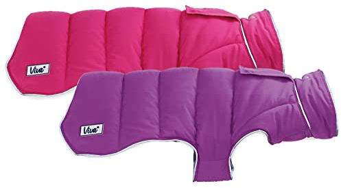 Ancol Viva Reversible Coat Pink/Purple 25cm XS