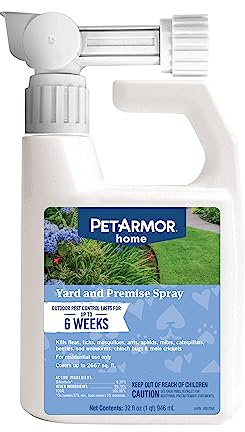 PetArmor Home Yard Spray for Dogs, Kills and Protects Against Fleas, Ticks, Mosquitoes, Ants, and Other Bugs, 32oz