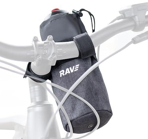 RAVE Lenker Iso-Flaschentasche – isolierter Getränkehalter für Fahrrad & E-Bike – 0,5–0,75 L – Klettmontage