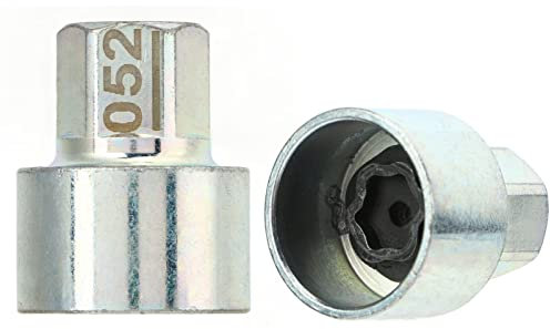 Aramox Chiave di Serratura a Ruota Antifurto Presa Lugnut Sostituzione Sostituzione per Rimozione Dado di Emergenza per 1 3 5 6 Serie 7 X1 X2 X3 X4 X5 X6 Z4 (052)