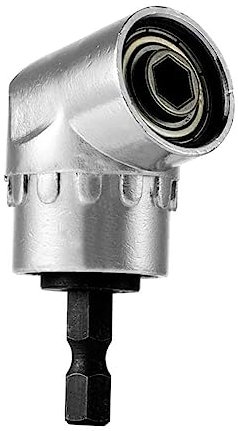Gasea 105 Degree Right Angle Drill, 1/4-Inch Hex Shank Right Angle Driver Angle Extension Power Screwdriver Drill Attachment for Tight Corner Workspace