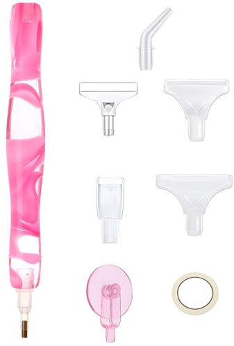 KXUSW Diamond Painting Stift, Diamond Painting Zubehör Stift, Diamond Painting Stifte, Diamond Painting Zubehör, 5d Drill Pen Ersatzköpfe Metal Pen Tip für Diamond Painting, 1 Satz