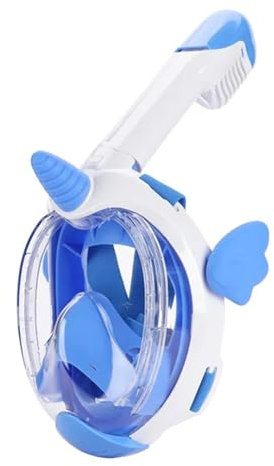 Maschera da snorkeling Maschera da nuoto Maschera da snorkeling Maschera integrale per lo snorkeling Attrezzatura per lo snorkeling per bambini Maschere subacquee per bambini Snorkeling Mask(Red)