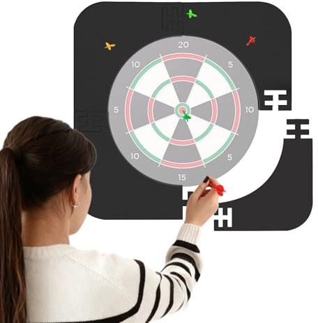 Dartscheibe Schutzring Innerer Kreis Dart Catchring Surround Dartscheiben Umrandung, Leichtes Eva Dart Surround, Innerer Kreis 45.5cm Außenring 64cm
