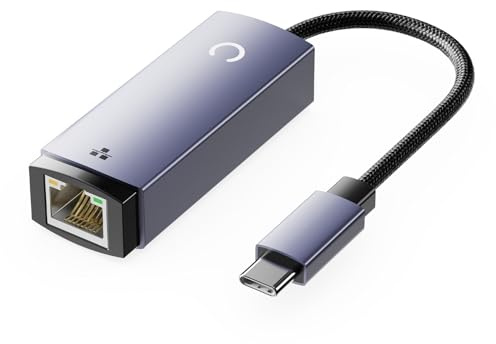 DiamondTiger USB C to Gigabit Ethernet Adapter Thunderbolt 4 RJ45 PC