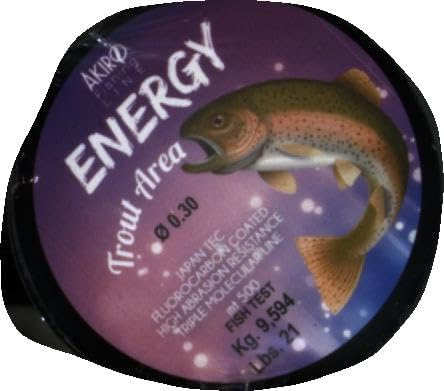 MT 500 Akiro Energy Trout Filo da Pesca, Viola Chiaro Fluo, 0.3 mm
