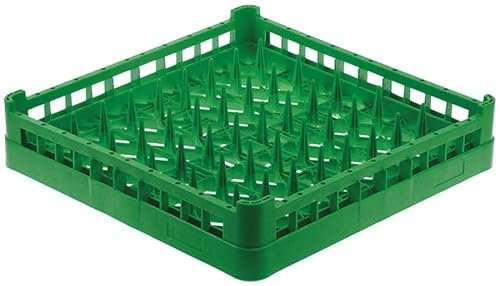 Unbekannt Tellerkorb Kunststoff grün LxBxH 500x500x100 mm Spülkorb Gastro